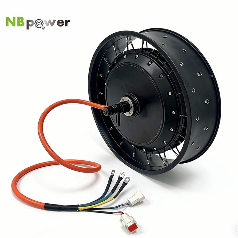 72V 8000W Brushless Hub Motor - NBpower/QS 273 40H 48-96V, moc znamionowa