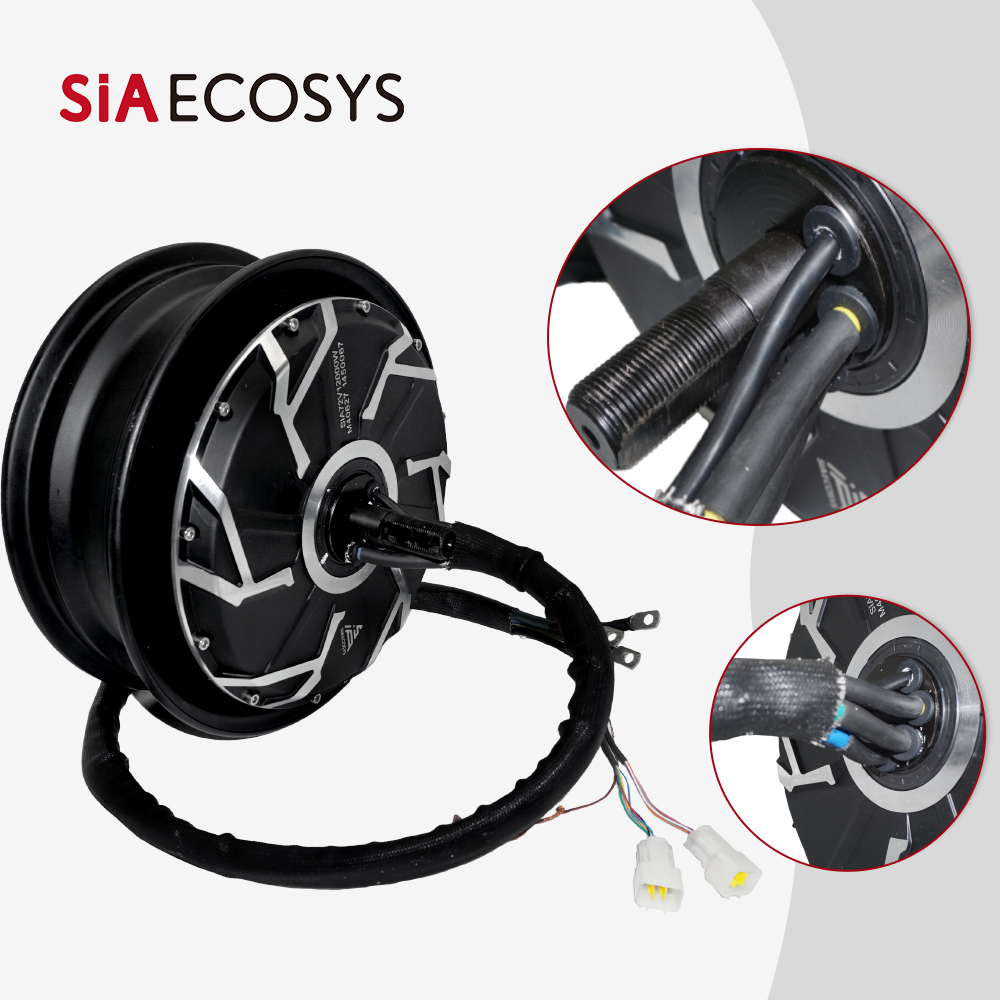 QSMOTOR 12-calowy silnik BLDC  – 12000W Electric Motorcycle Hub Motor recenzja i cena