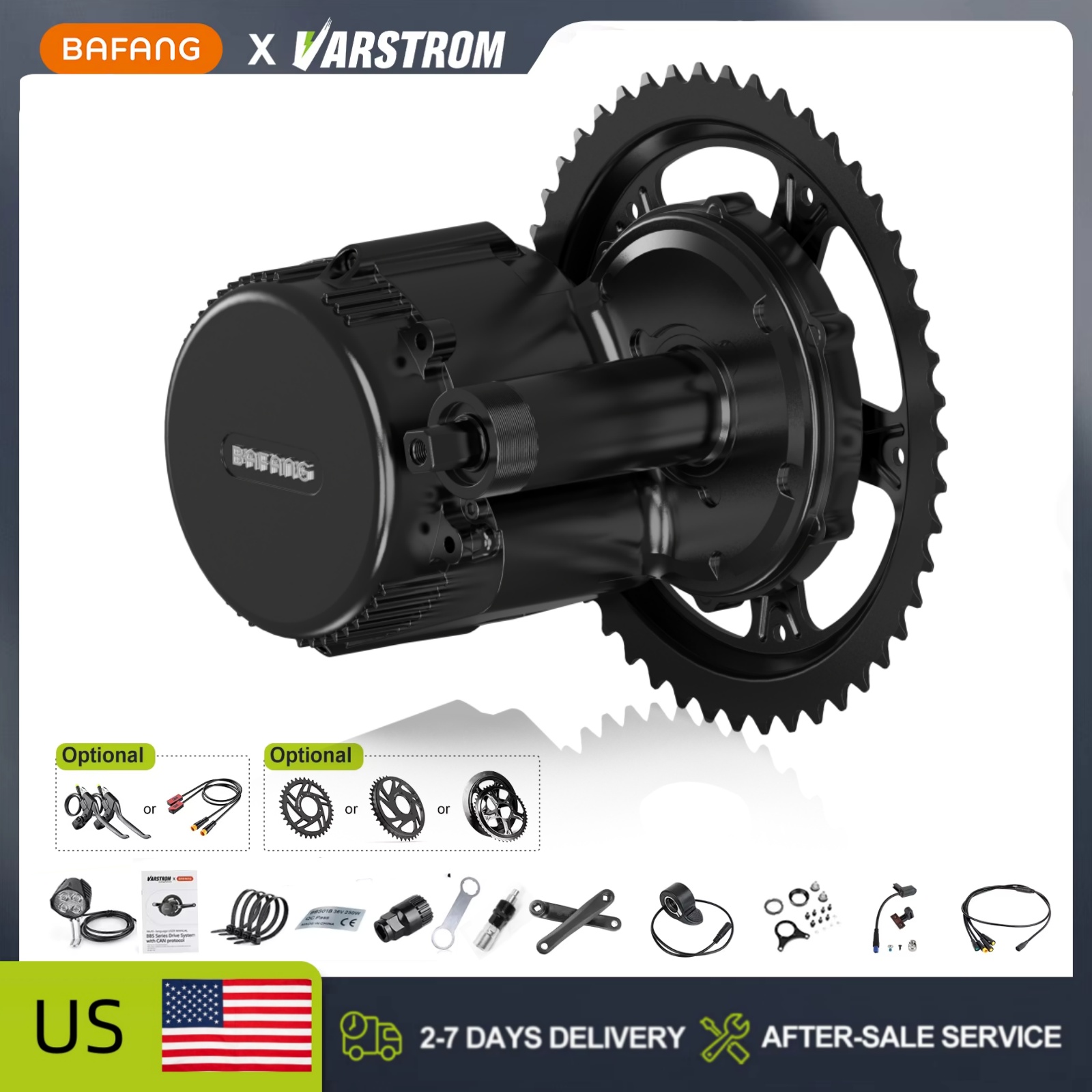 BAFANG 48V 500W 750W – zestaw  – Side Hung Mid Drive Motor Kit recenzja i cena